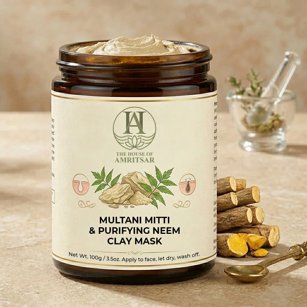 Multani Mitti + Neem Purifying Clay Mask by The House of Amritsar